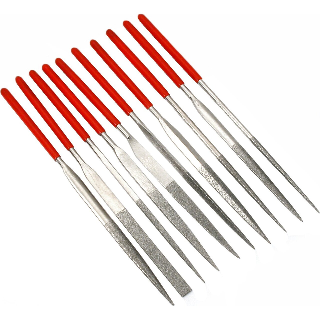 Assorted Diamond Coated Needle Files Hobby Watchmakers Jewelers Tools 10Pcs